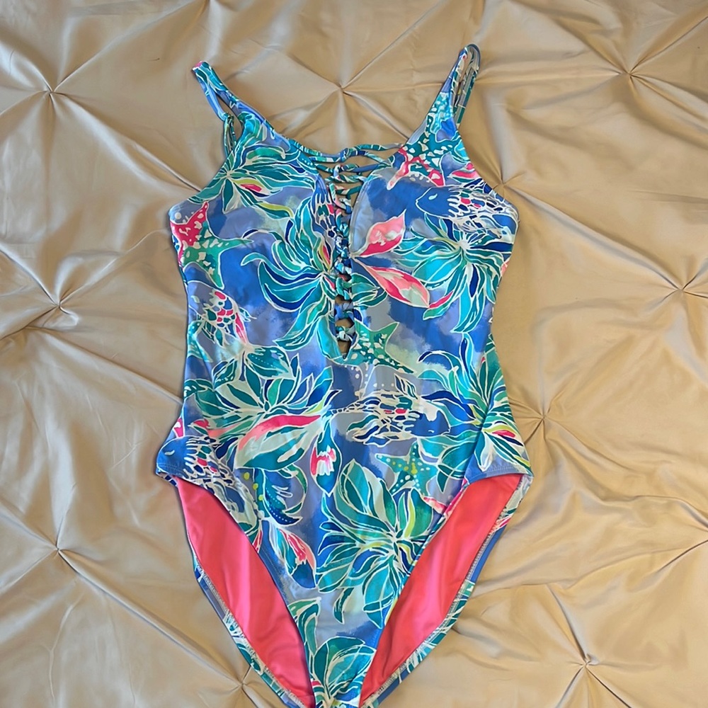Lilly Pulitzer one piece swim size 12